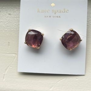NWT Kate Spade Amethyst Earrings